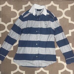 Vineyard Vines Blue and White Striped Dress Shirt
